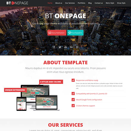 BowThemes One Page
