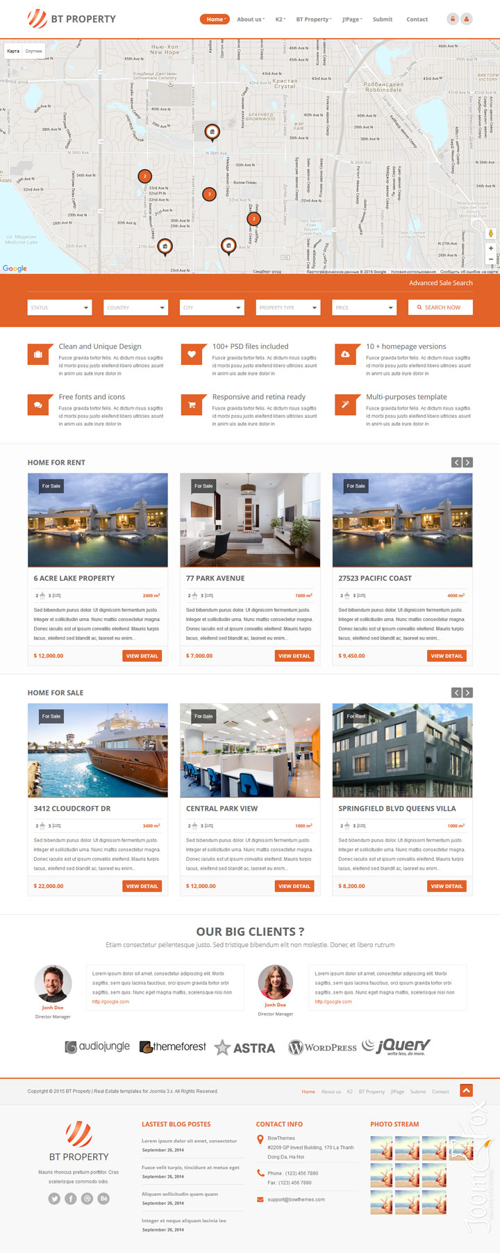 Joomla шаблон BowThemes Property