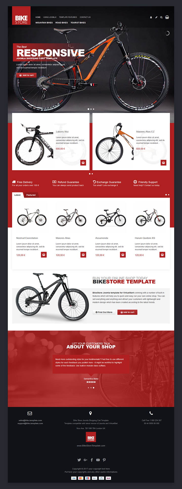 Joomla шаблон EnergizeThemes Bike Store