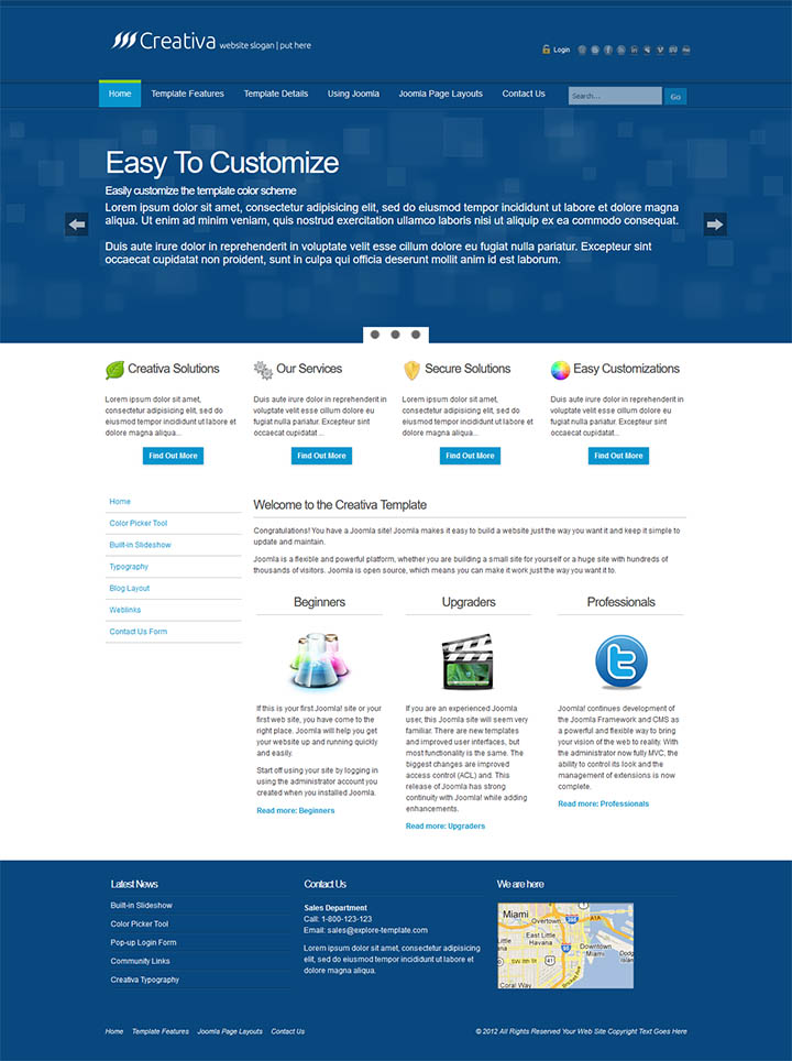 Joomla шаблон EnergizeThemes Creativa