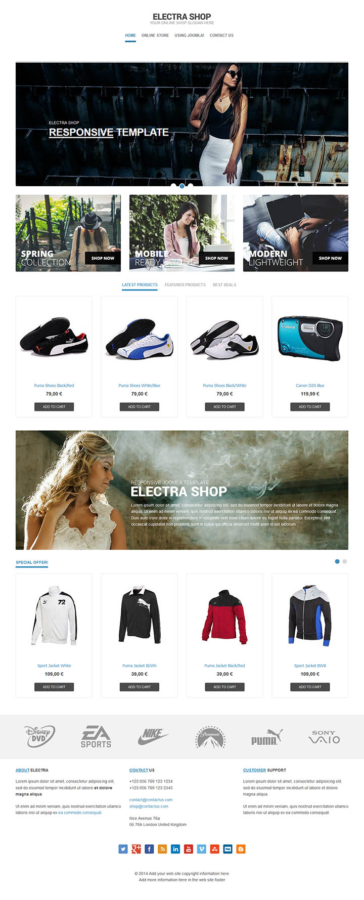 Joomla шаблон EnergizeThemes Electra Shop