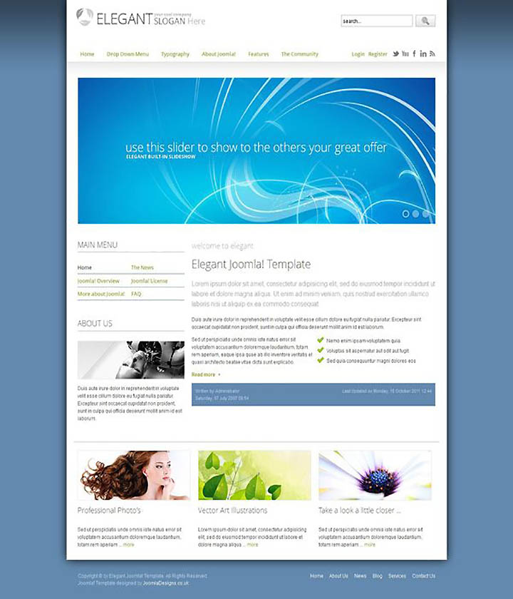 Joomla шаблон EnergizeThemes Elegant