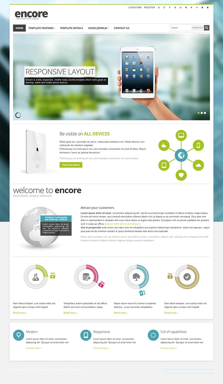 Joomla шаблон EnergizeThemes Encore