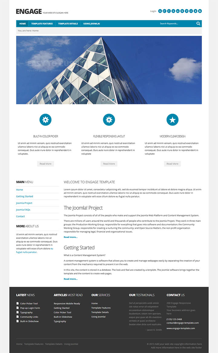 Joomla шаблон EnergizeThemes Engage