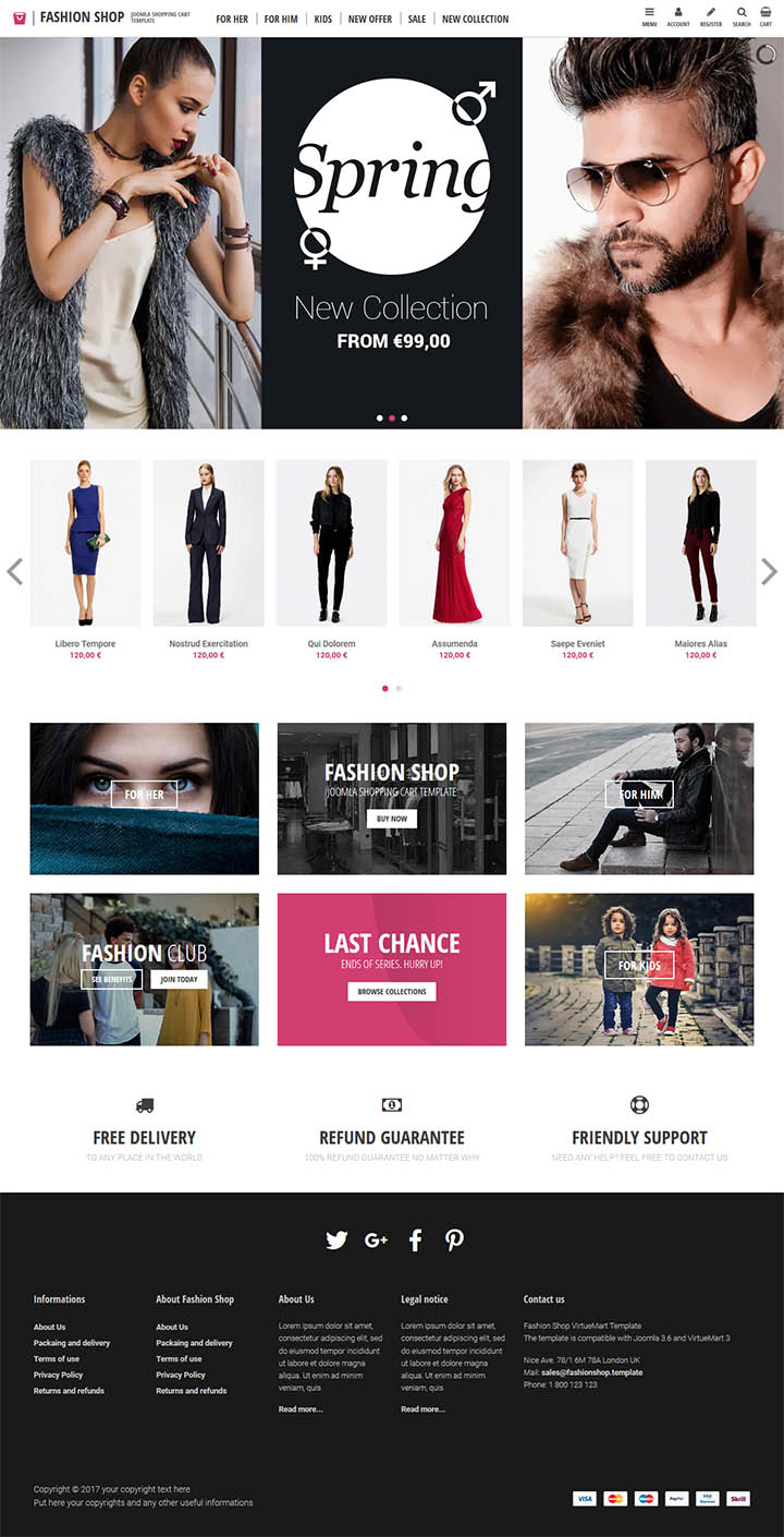 Joomla шаблон EnergizeThemes Fashion Shop