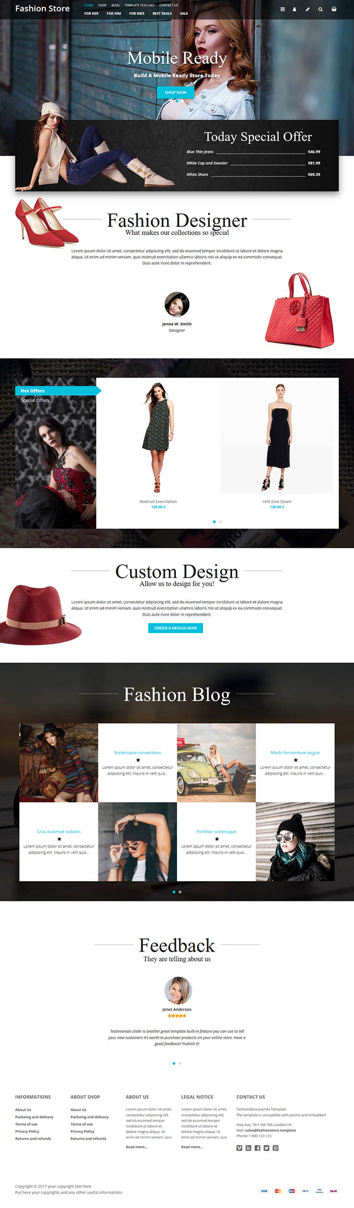 Joomla шаблон EnergizeThemes Fashion Store