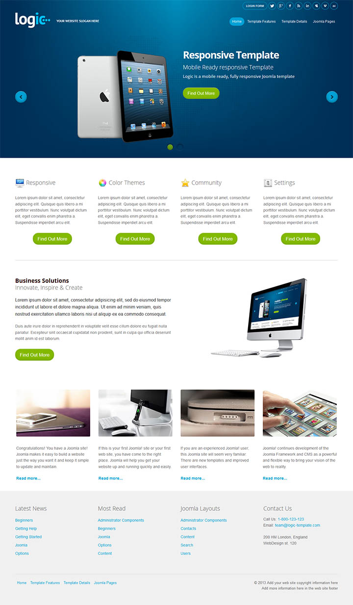 Joomla шаблон EnergizeThemes Logic