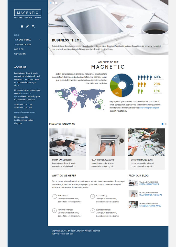 Joomla шаблон EnergizeThemes Magnetic
