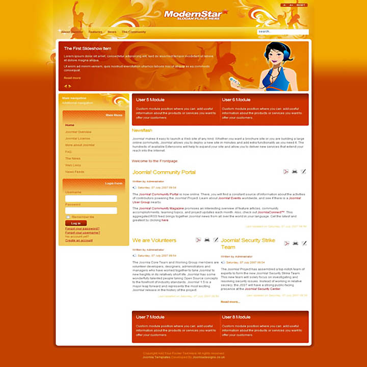 Joomla шаблон EnergizeThemes Modern Star