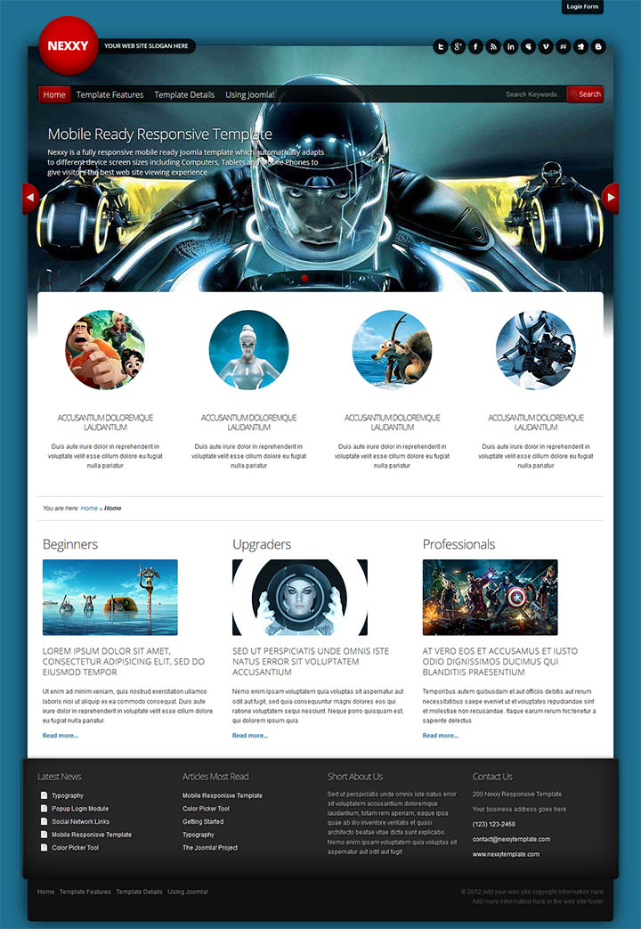 Joomla шаблон EnergizeThemes Nexxy