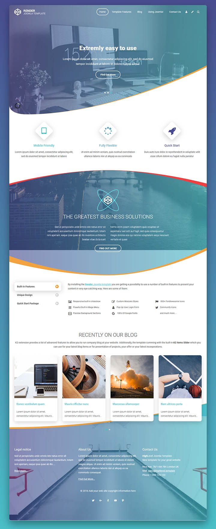 Joomla шаблон EnergizeThemes Render