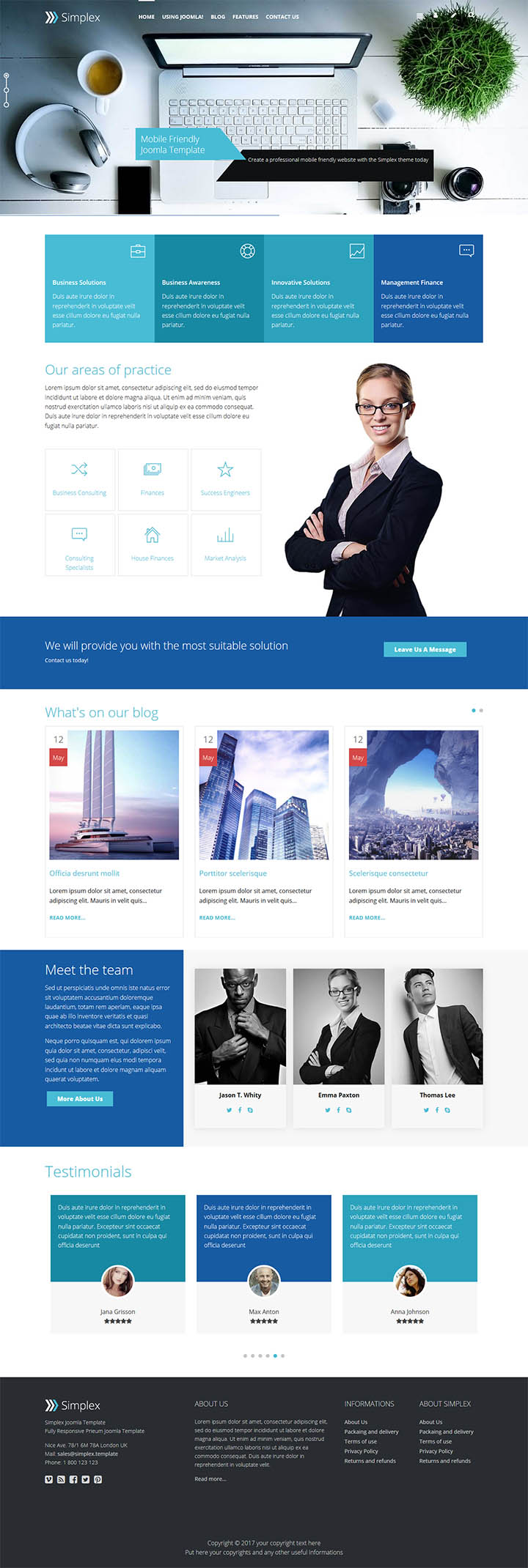 Joomla шаблон EnergizeThemes Simplex