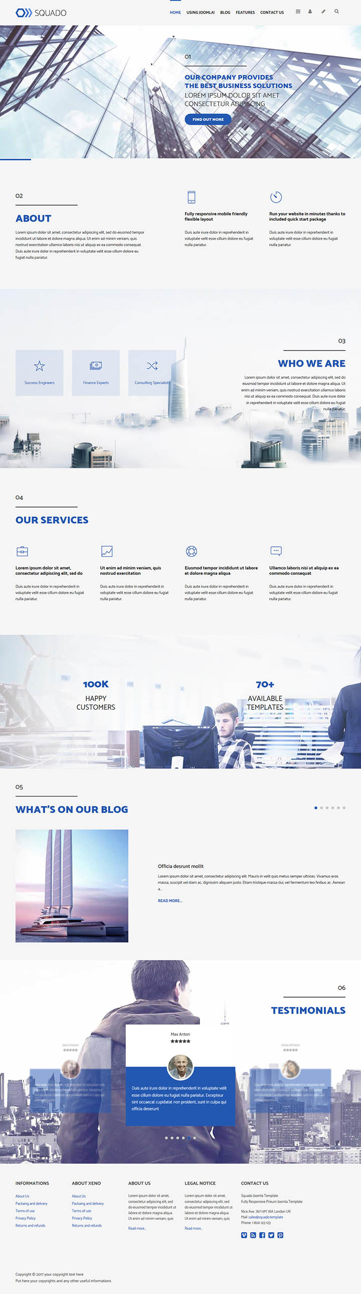 Joomla шаблон EnergizeThemes Squado