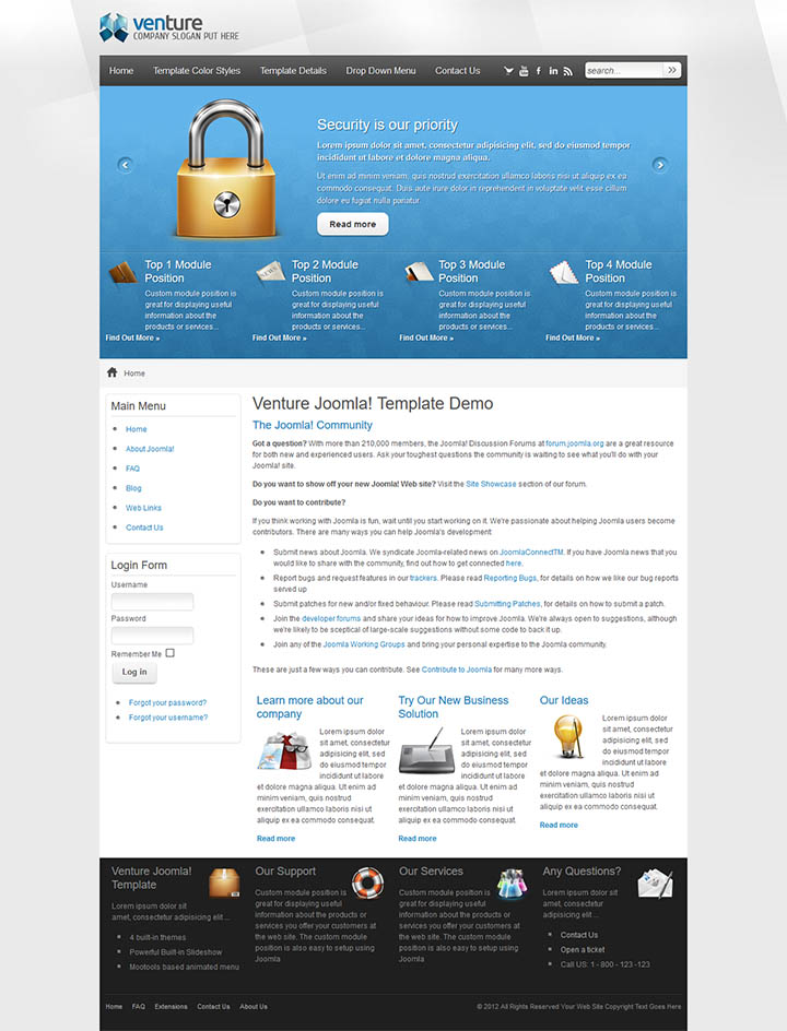 Joomla шаблон EnergizeThemes Venture