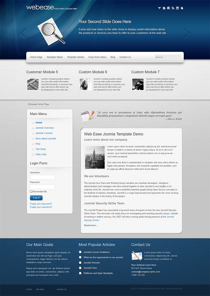 Joomla шаблон EnergizeThemes Web Ease