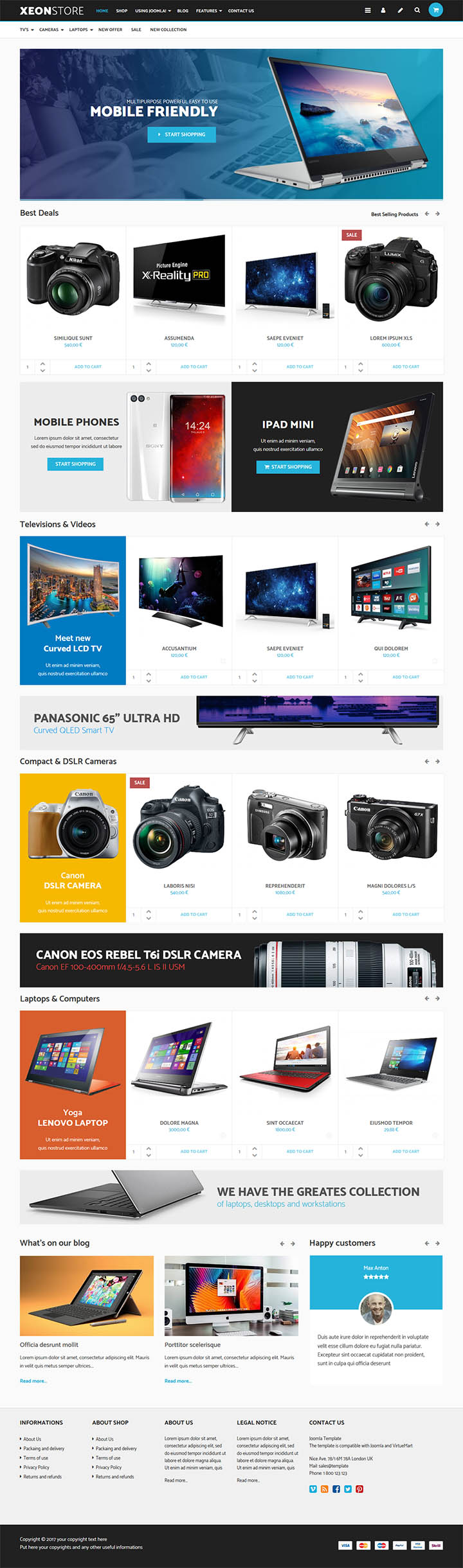 Joomla шаблон EnergizeThemes Xeon Shop