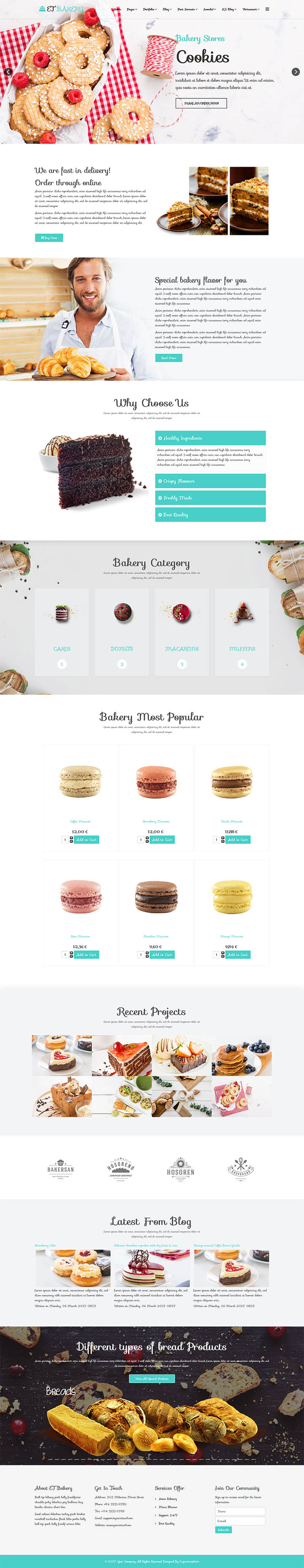 Joomla шаблон EngineTemplates Bakery