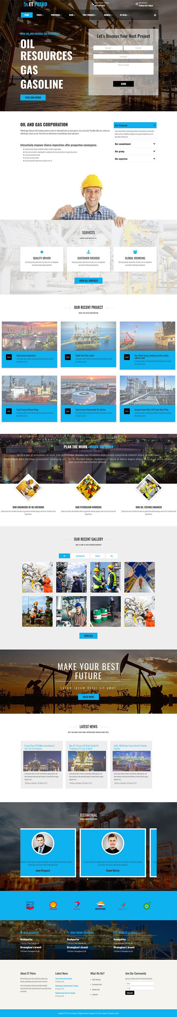 Joomla шаблон EngineTemplates Petro