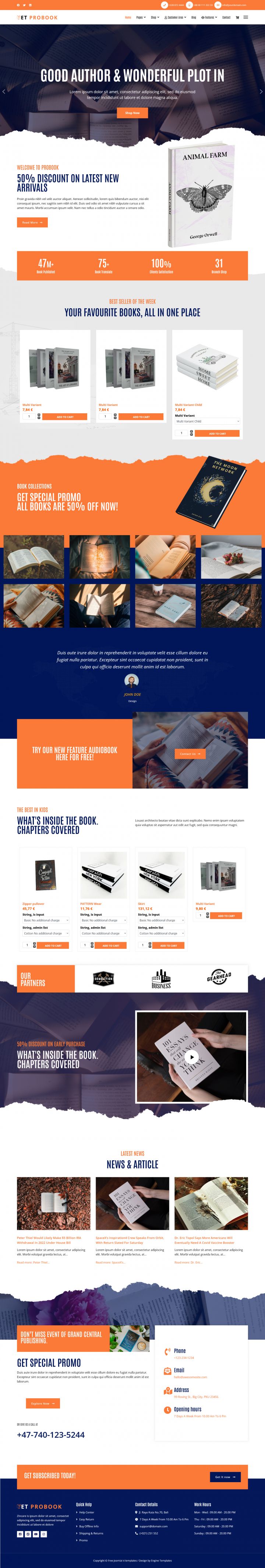 Joomla шаблон EngineTemplates Probook