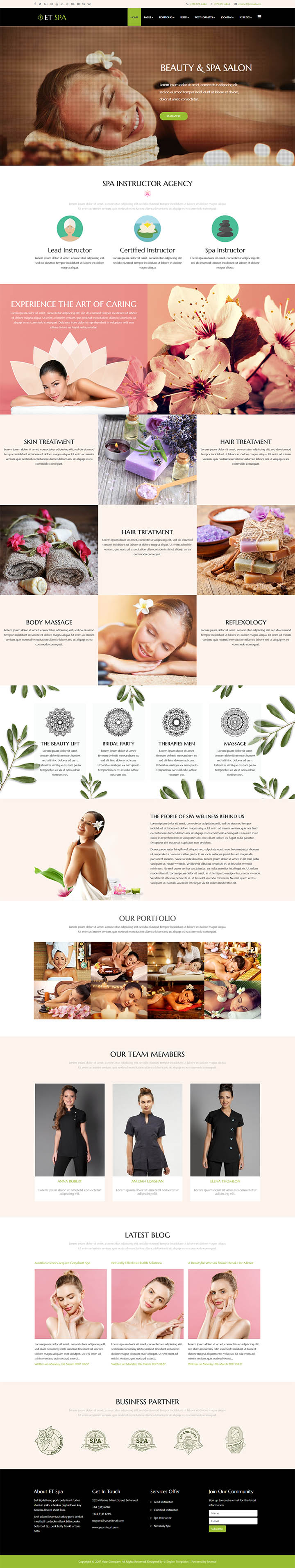 Joomla шаблон EngineTemplates Spa
