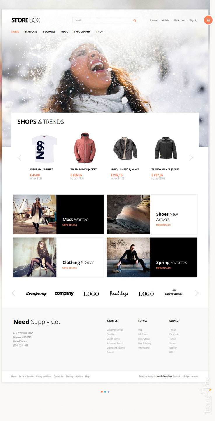 Joomla шаблон GavickPro StoreBox