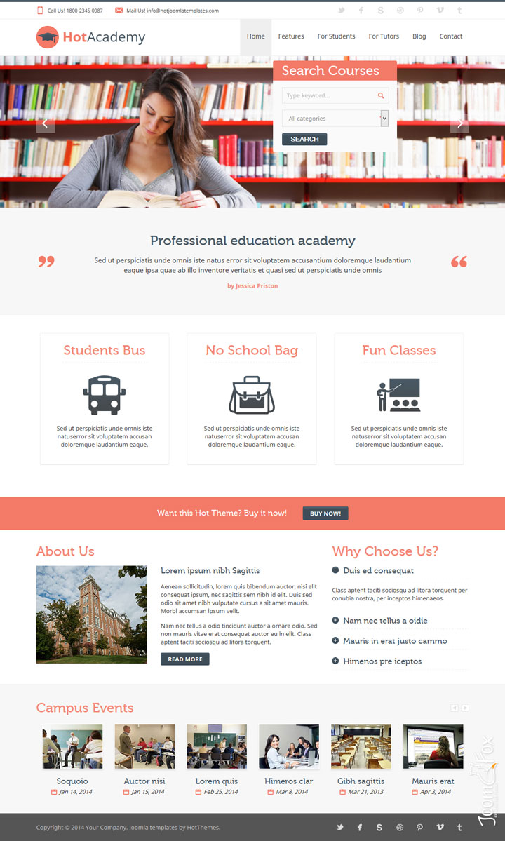 Joomla шаблон HotThemes Academy