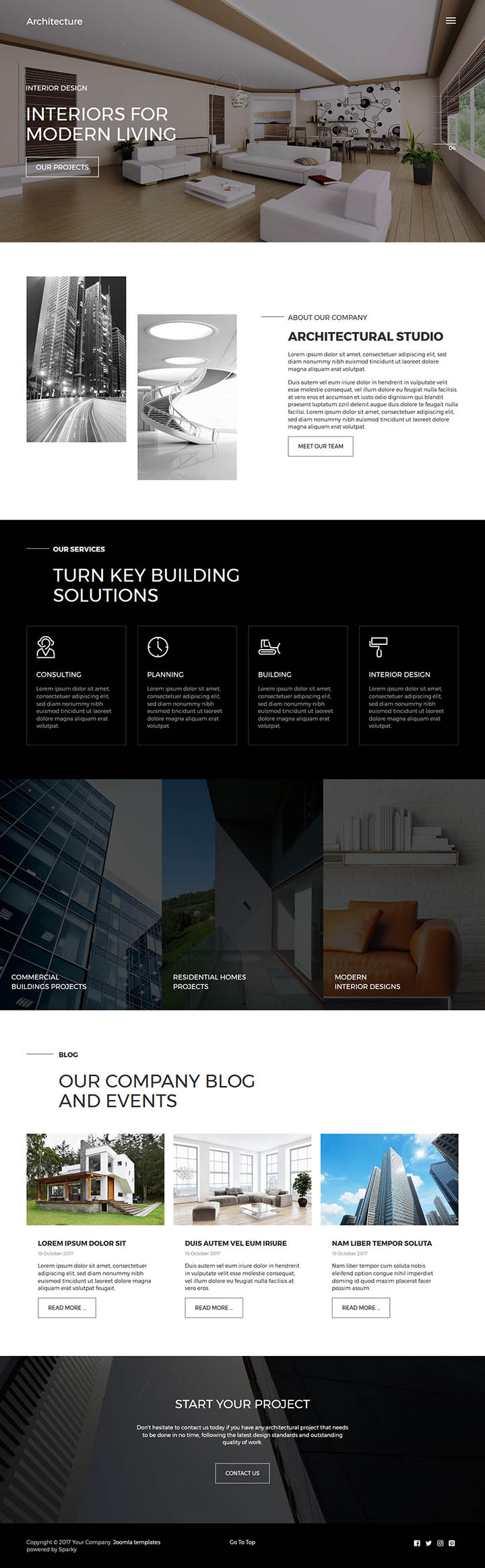 Joomla шаблон HotThemes Hot Architecture 