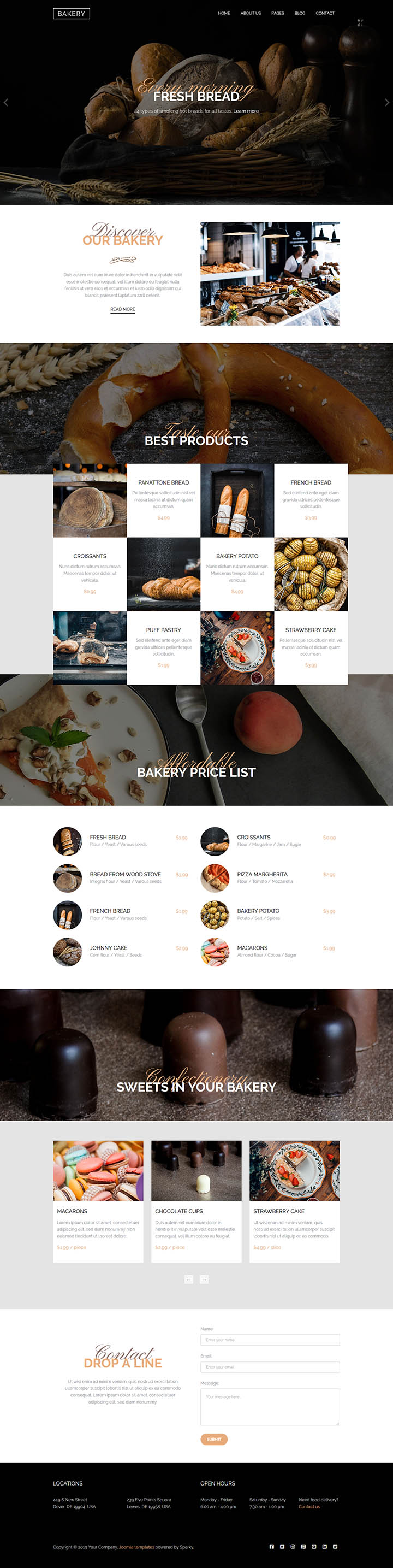 Joomla шаблон HotThemes Bakery