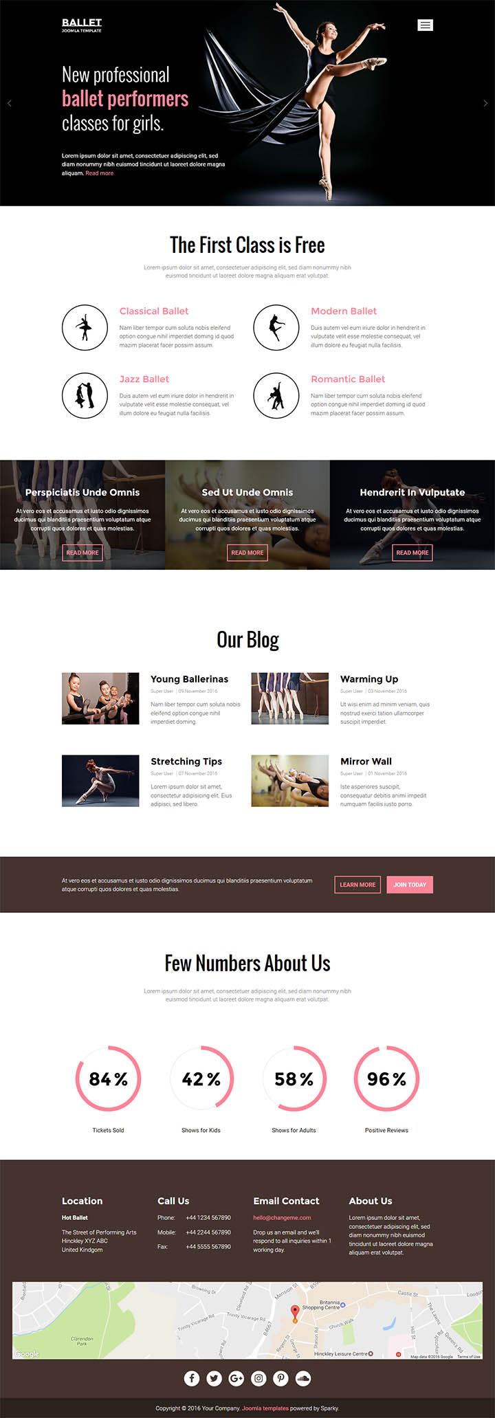 Joomla шаблон HotThemes Ballet