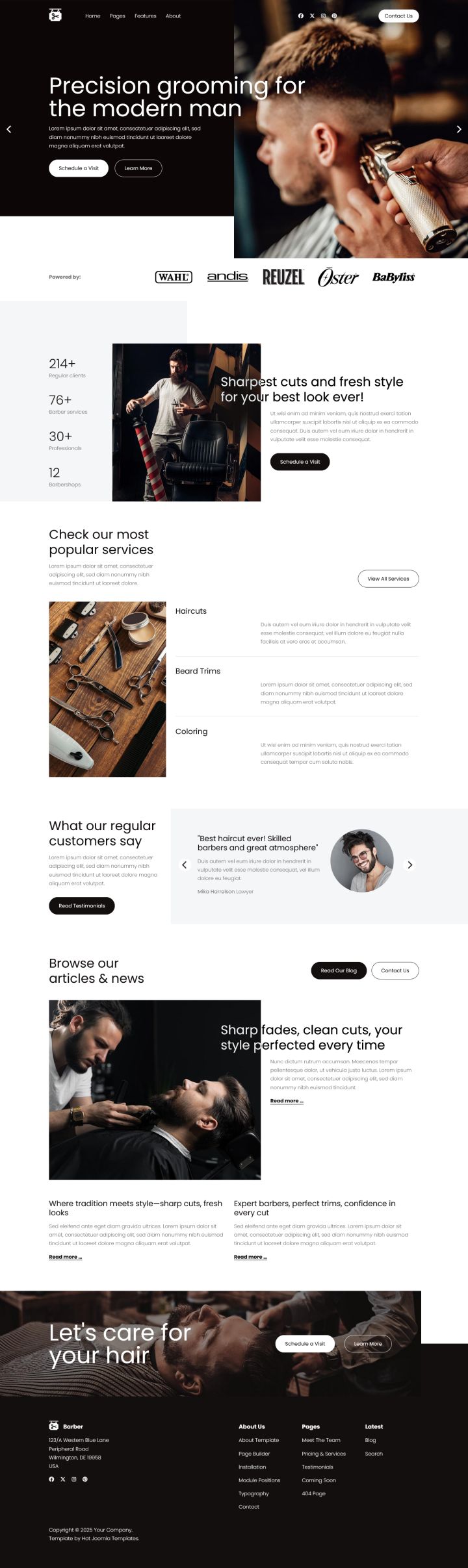 Joomla шаблон HotThemes Barber