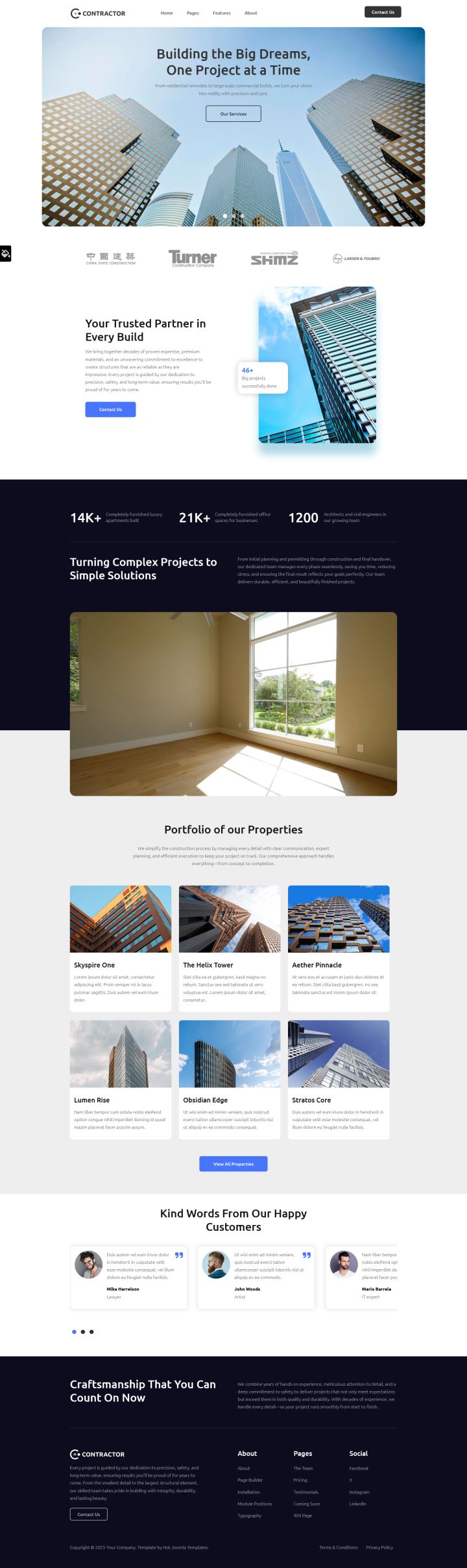 Joomla шаблон HotThemes Contractor