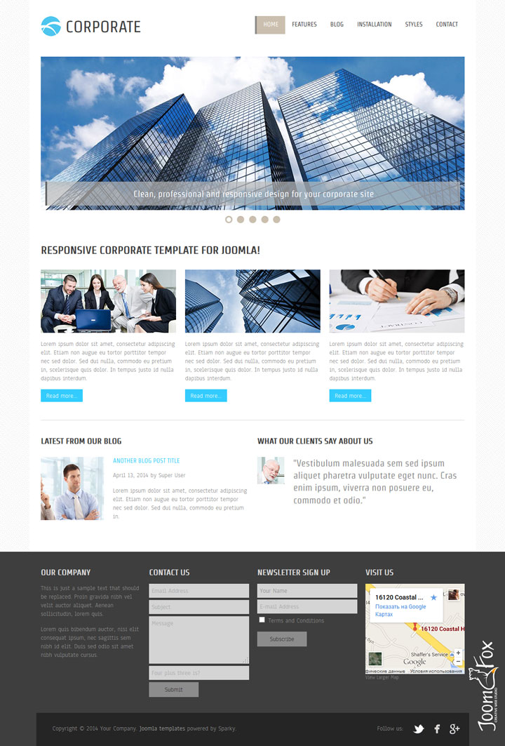 Joomla шаблон HotThemes Corporate