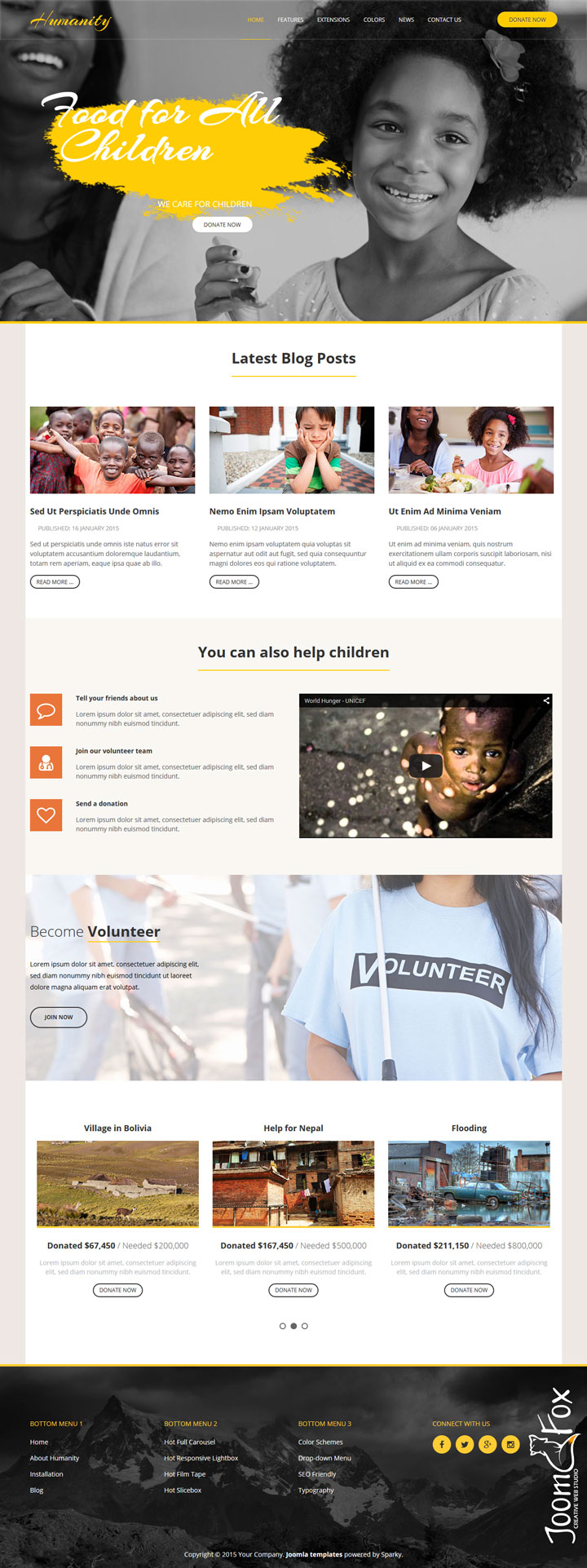 Joomla шаблон HotThemes Humanity