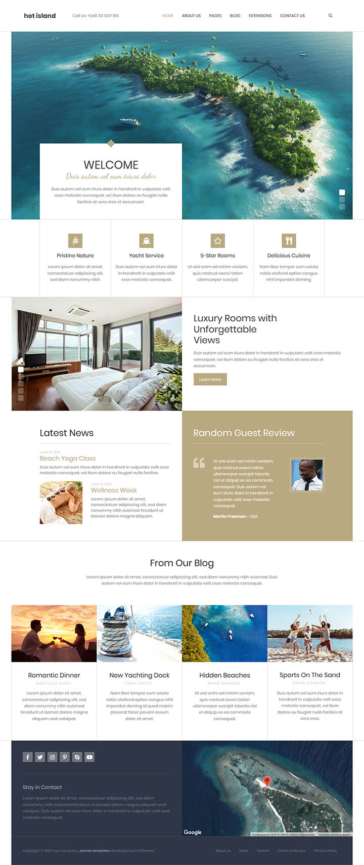 Joomla шаблон HotThemes Island