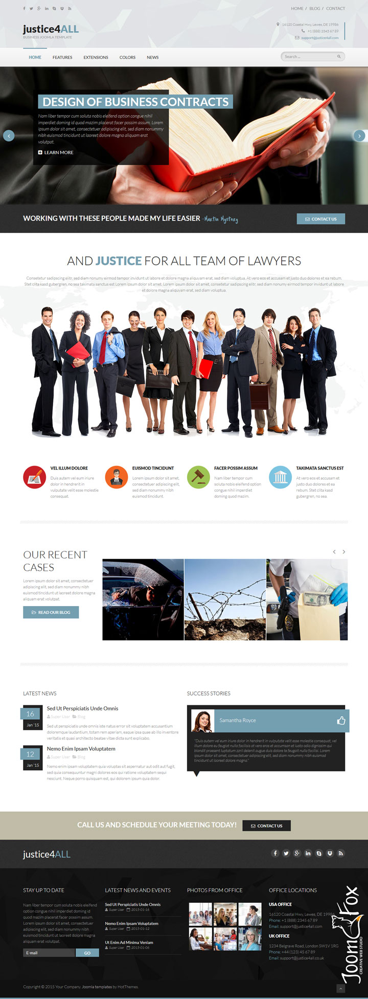 Joomla шаблон HotThemes Justice