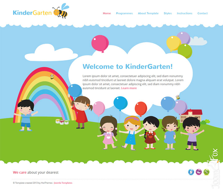 Joomla шаблон HotThemes KinderGarten