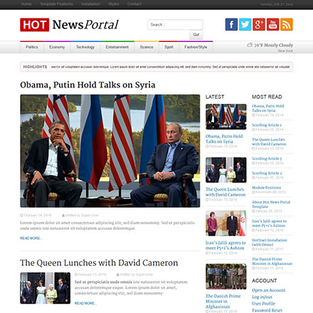 HotThemes News Portal