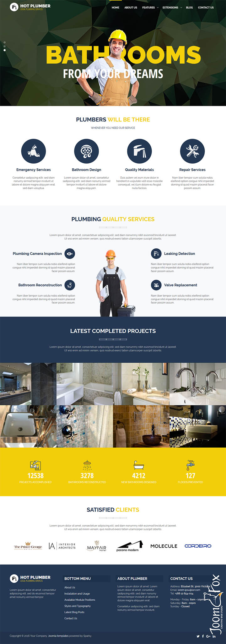 Joomla шаблон HotThemes Plumber