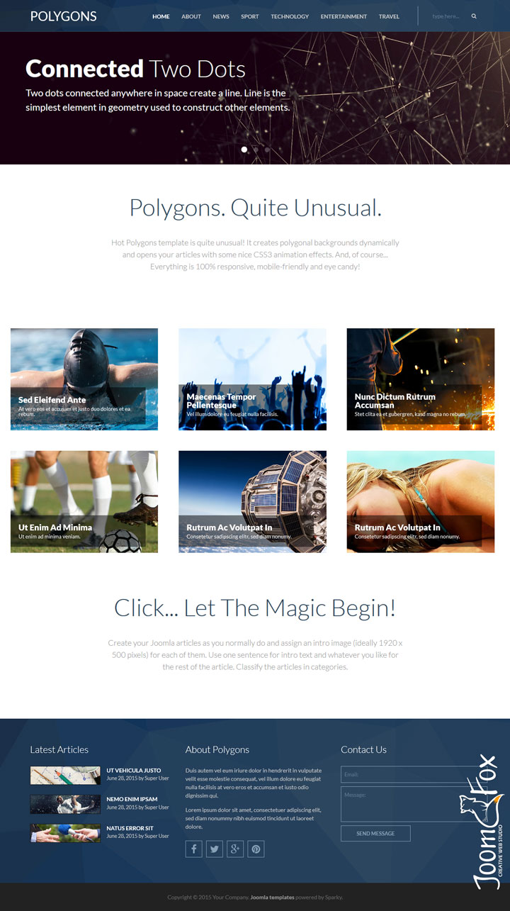 Joomla шаблон HotThemes Polygons