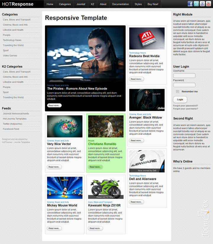 Joomla шаблон HotThemes Responsive