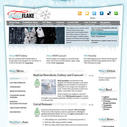 HotThemes Snowflake