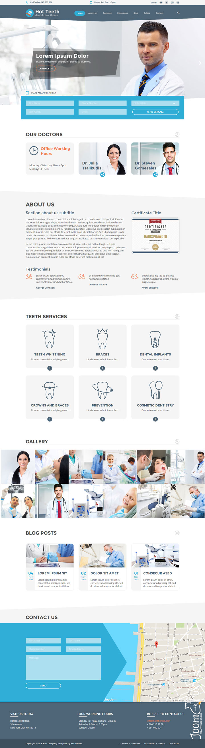 Joomla шаблон HotThemes Teeth