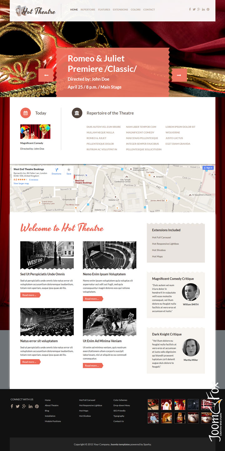 Joomla шаблон HotThemes Theatre