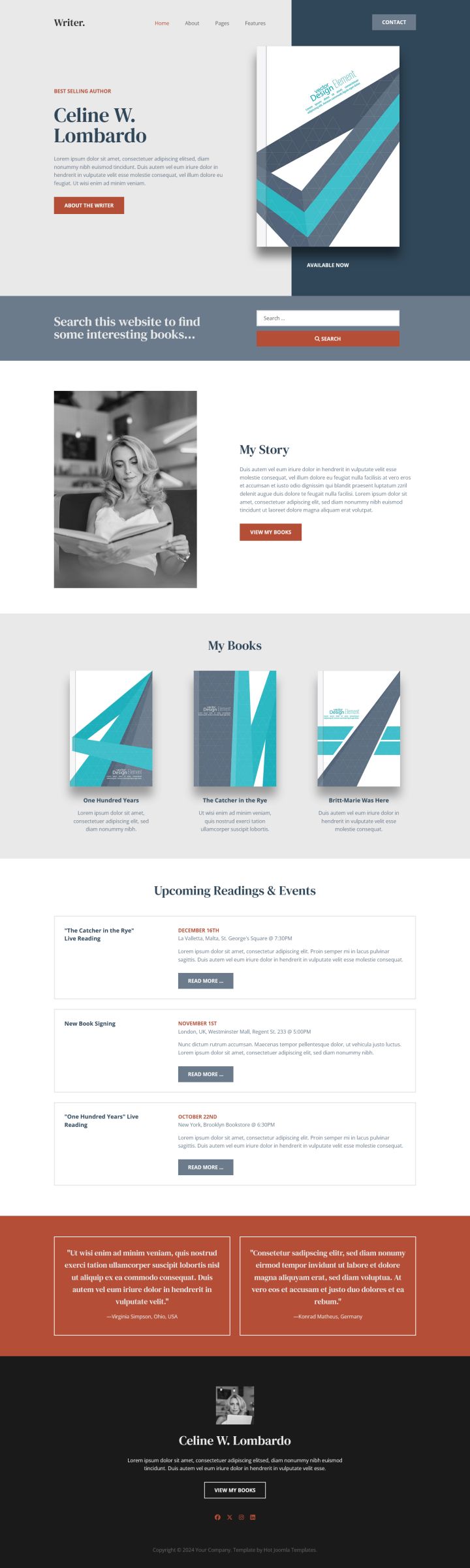 Joomla шаблон HotThemes Writer
