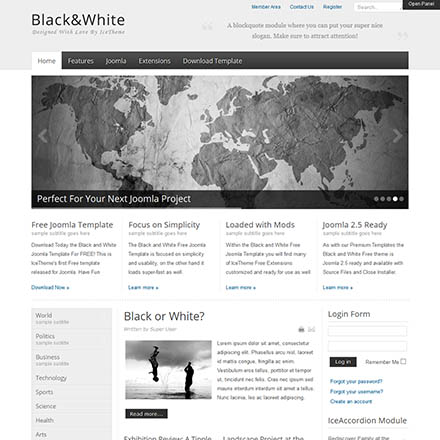 IceTheme Black & White