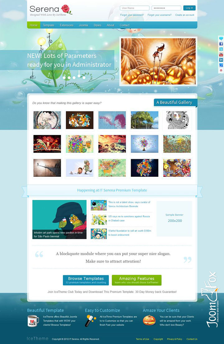 Joomla шаблон IceTheme Serena