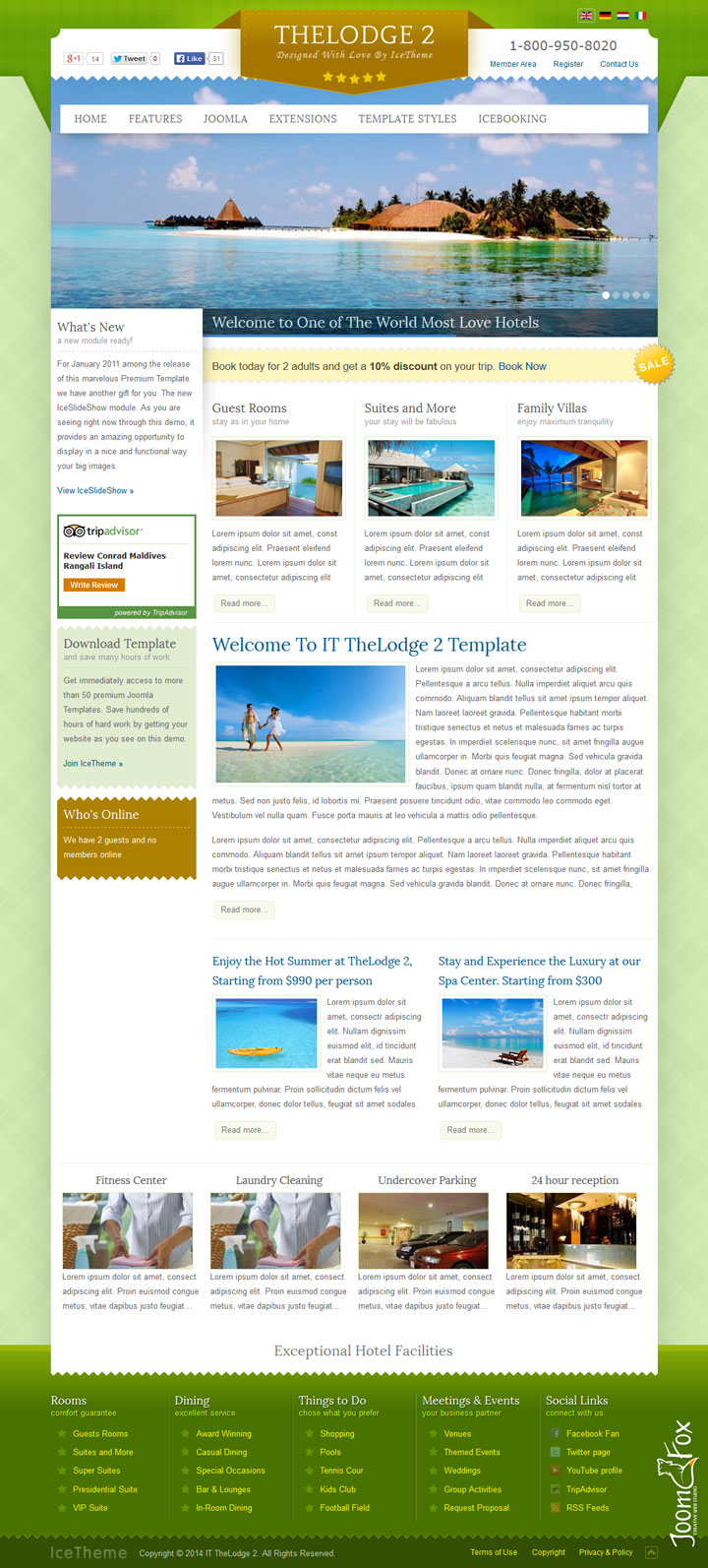 Joomla шаблон IceTheme TheLodge 2