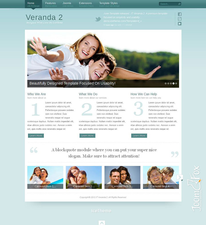 Joomla шаблон IceTheme Veranda 2