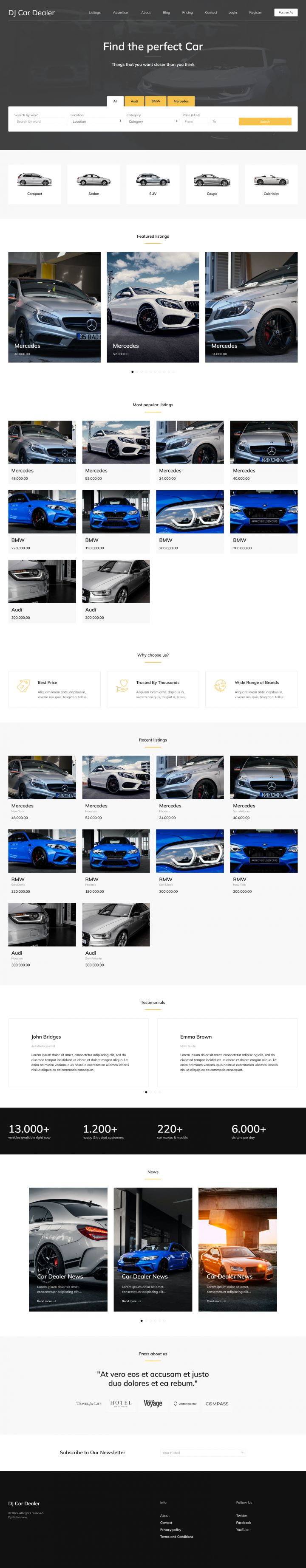 Joomla шаблон DJ-CarDealer