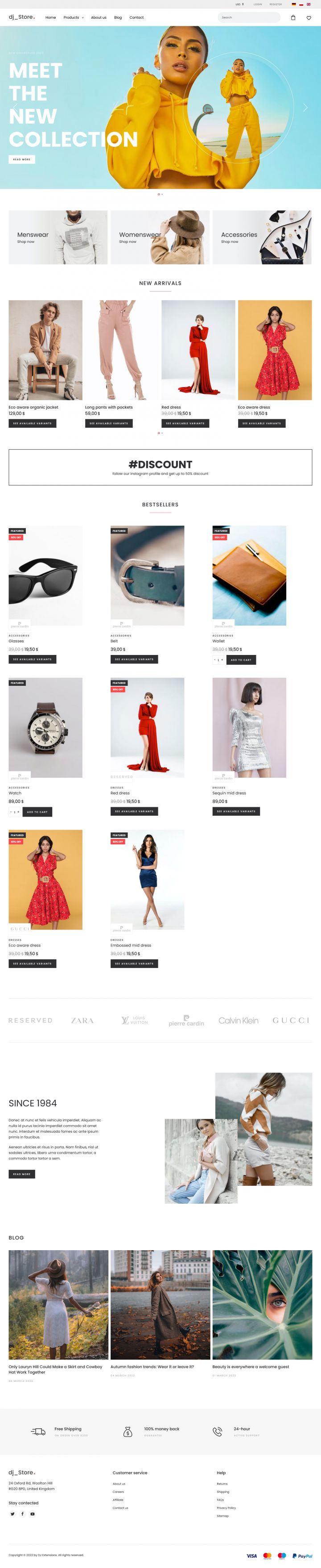 Joomla шаблон DJ-FashionStore